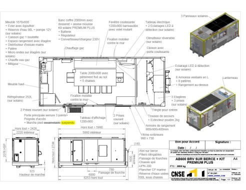 Base Vie AB600 BRV sur Berce + Kit Premium Plus