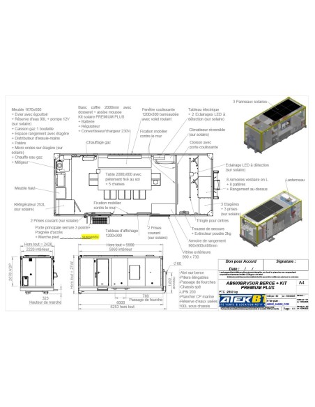 Vente et location Base Vie AB600 BRV sur Berce + Kit Premium Plus à Lille (Seclin) - Base Vie Fixe